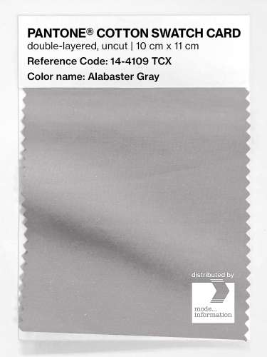 Artikelbild des Artikels “PANTONE® COTTON SWATCH CARD 14-4109 TCX Alabaster Gray “