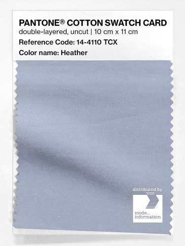 PANTONE® COTTON SWATCH CARD 14-4110 TCX Heather