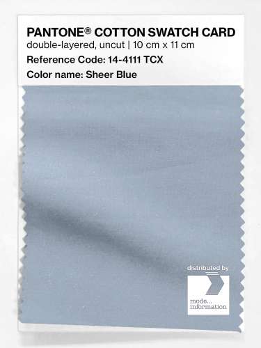 Artikelbild des Artikels “PANTONE® COTTON SWATCH CARD 14-4111 TCX Sheer Blue “