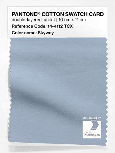 PANTONE® COTTON SWATCH CARD 14-4112 TCX Skyway