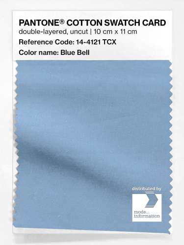 PANTONE® COTTON SWATCH CARD 14-4121 TCX Blue Bell