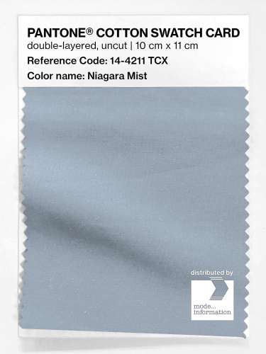 Artikelbild des Artikels “PANTONE® COTTON SWATCH CARD 14-4211 TCX Niagara Mist “