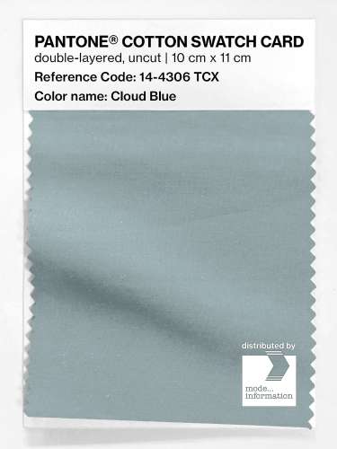 Product image of the product “PANTONE® COTTON SWATCH CARD 14-4306 TCX Cloud Blue ”