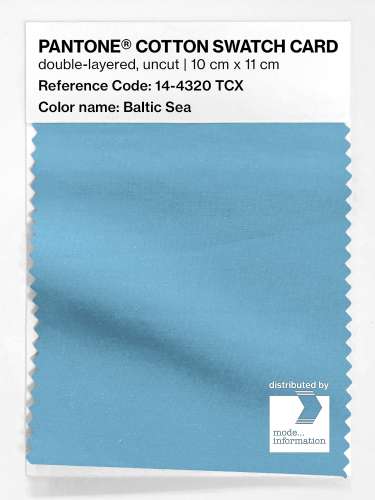 PANTONE® COTTON SWATCH CARD 14-4320 TCX Baltic Sea