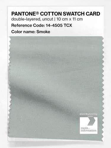 PANTONE® COTTON SWATCH CARD 14-4505 TCX Smoke