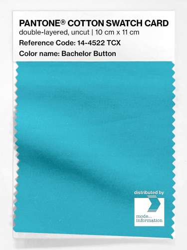 PANTONE® COTTON SWATCH CARD 14-4522 TCX Bachelor Button