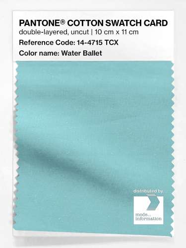 PANTONE® COTTON SWATCH CARD 14-4715 TCX Water Ballet