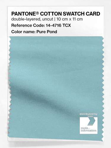 Artikelbild des Artikels “PANTONE® COTTON SWATCH CARD 14-4716 TCX Pure Pond “