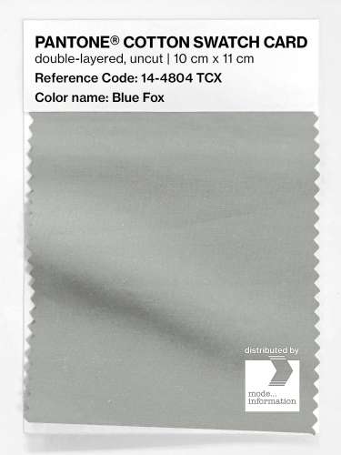 PANTONE® COTTON SWATCH CARD 14-4804 TCX Blue Fox