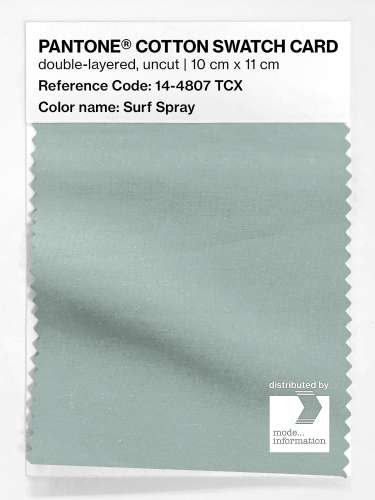 PANTONE® COTTON SWATCH CARD 14-4807 TCX Surf Spray
