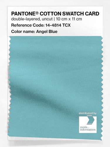 PANTONE® COTTON SWATCH CARD 14-4814 TCX Angel Blue