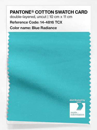 Product image of the product “PANTONE® COTTON SWATCH CARD 14-4816 TCX Blue Radiance ”