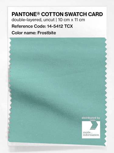 Artikelbild des Artikels “PANTONE® COTTON SWATCH CARD 14-5412 TCX Frostbite “