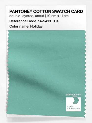 PANTONE® COTTON SWATCH CARD 14-5413 TCX Holiday