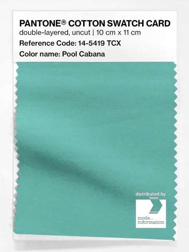 Artikelbild des Artikels “PANTONE® COTTON SWATCH CARD 14-5419 TCX Pool Cabana “