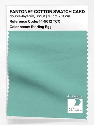 Artikelbild des Artikels “PANTONE® COTTON SWATCH CARD 14-5612 TCX Starling Egg “