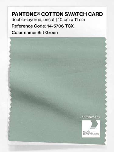 PANTONE® COTTON SWATCH CARD 14-5706 TCX Silt Green