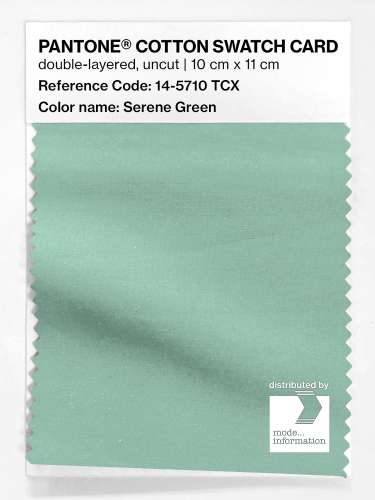 Artikelbild des Artikels “PANTONE® COTTON SWATCH CARD 14-5710 TCX Serene Green “