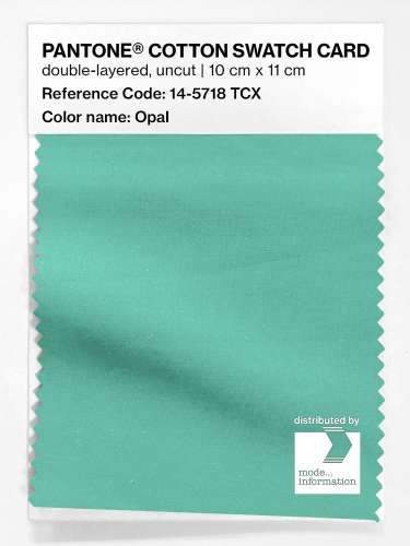 PANTONE® COTTON SWATCH CARD 14-5718 TCX Opal