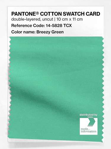 Artikelbild des Artikels “PANTONE® COTTON SWATCH CARD 14-5828 TCX Breezy Green “