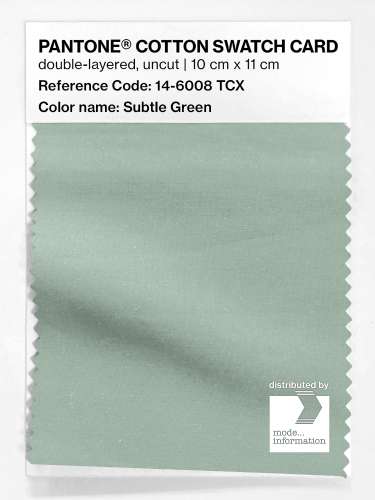 Product image of the product “PANTONE® COTTON SWATCH CARD 14-6008 TCX Subtle Green ”