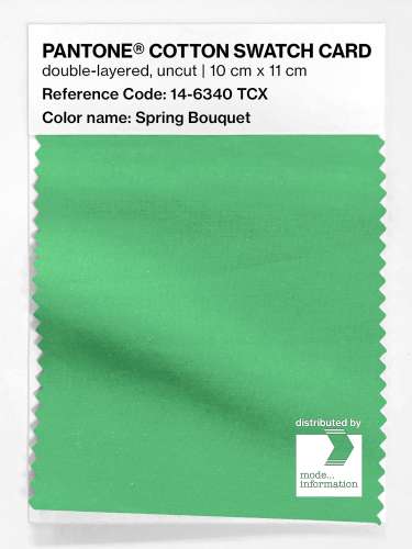 PANTONE® COTTON SWATCH CARD 14-6340 TCX Spring Bouquet