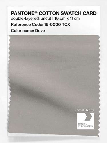 PANTONE® COTTON SWATCH CARD 15-0000 TCX Dove