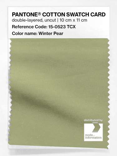 PANTONE® COTTON SWATCH CARD 15-0523 TCX Winter Pear