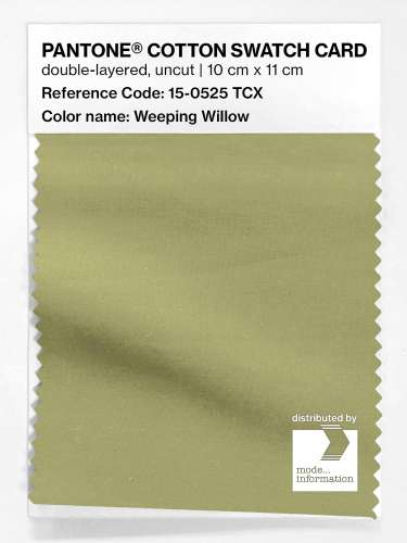 Product image of the product “PANTONE® COTTON SWATCH CARD 15-0525 TCX Weeping Willow ”