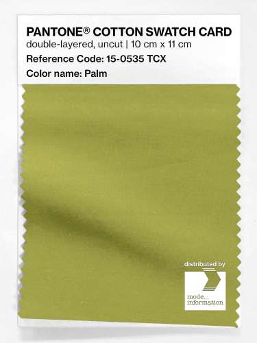 PANTONE® COTTON SWATCH CARD 15-0535 TCX Palm