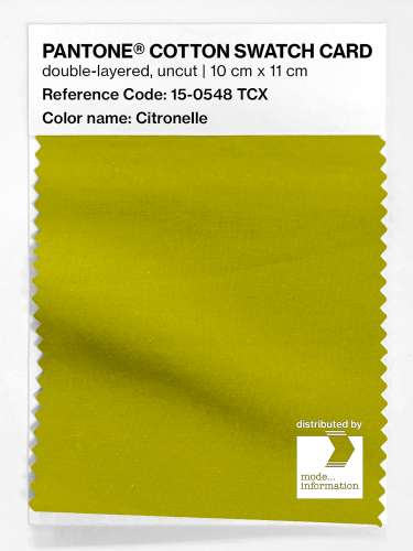 Product image of the product “PANTONE® COTTON SWATCH CARD 15-0548 TCX Citronelle ”