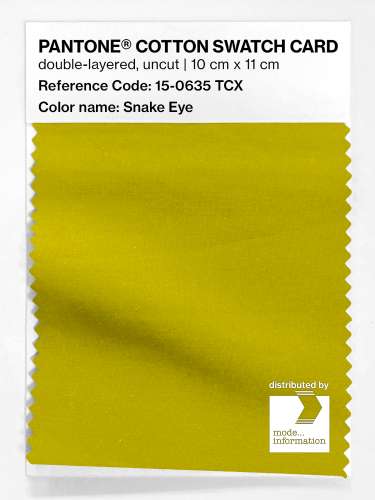 Artikelbild des Artikels “PANTONE® COTTON SWATCH CARD 15-0635 TCX Snake Eye “
