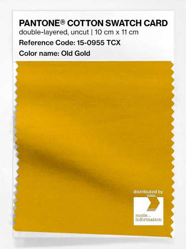 Product image of the product “PANTONE® COTTON SWATCH CARD 15-0955 TCX Old Gold ”