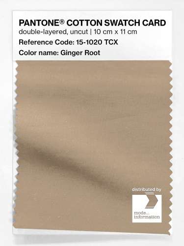 Artikelbild des Artikels “PANTONE® COTTON SWATCH CARD 15-1020 TCX Ginger Root “