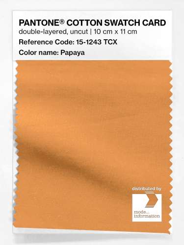 Artikelbild des Artikels “PANTONE® COTTON SWATCH CARD 15-1243 TCX Papaya “