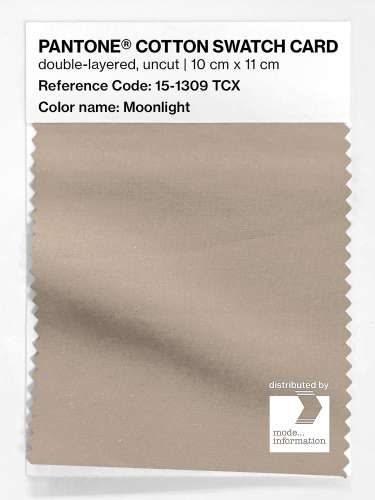 PANTONE® COTTON SWATCH CARD 15-1309 TCX Moonlight