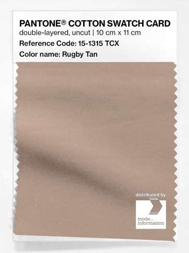 PANTONE® COTTON SWATCH CARD 15-1315 TCX Rugby Tan