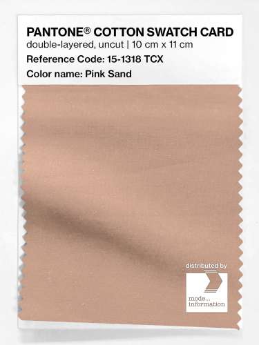PANTONE® COTTON SWATCH CARD 15-1318 TCX Pink Sand