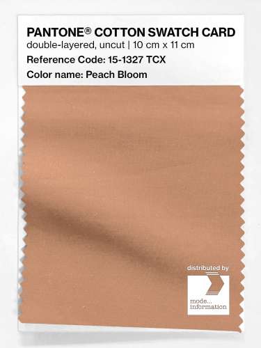 PANTONE® COTTON SWATCH CARD 15-1327 TCX Peach Bloom