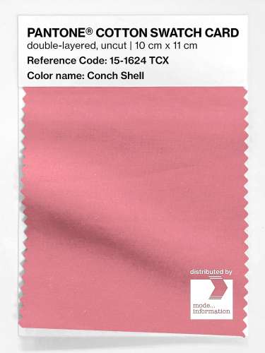 PANTONE® COTTON SWATCH CARD 15-1624 TCX Conch Shell