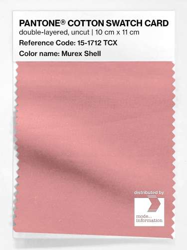 PANTONE® COTTON SWATCH CARD 15-1712 TCX Murex Shell
