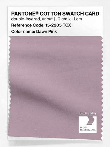 Product image of the product “PANTONE® COTTON SWATCH CARD 15-2205 TCX Dawn Pink ”