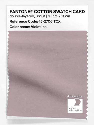 PANTONE® COTTON SWATCH CARD 15-2706 TCX Violet Ice