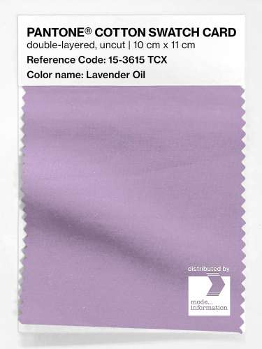 Artikelbild des Artikels “PANTONE® COTTON SWATCH CARD 15-3615 TCX Lavender Oil “