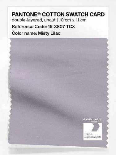PANTONE® COTTON SWATCH CARD 15-3807 TCX Misty Lilac