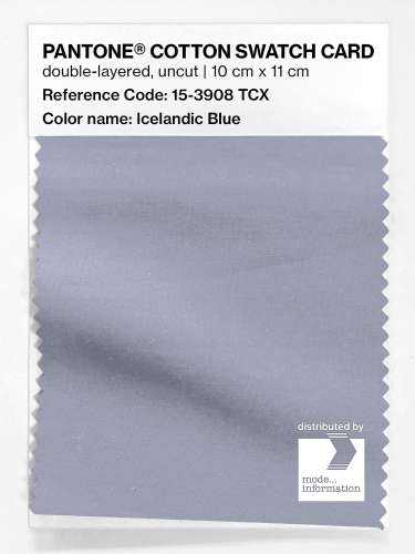 Product image of the product “PANTONE® COTTON SWATCH CARD 15-3908 TCX Icelandic Blue ”