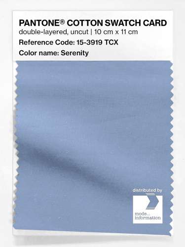 Artikelbild des Artikels “PANTONE® COTTON SWATCH CARD 15-3919 TCX Serenity “