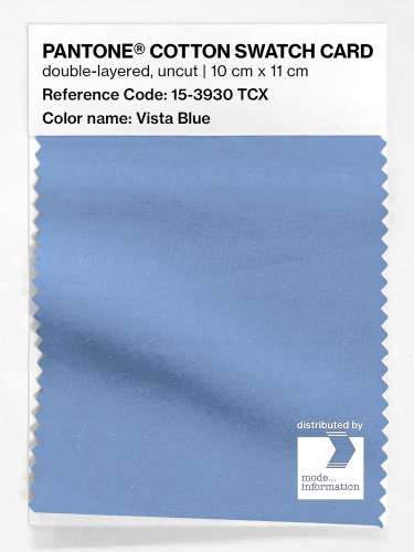 PANTONE® COTTON SWATCH CARD 15-3930 TCX Vista Blue