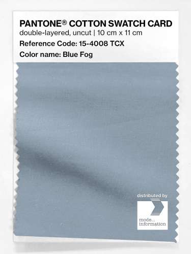 PANTONE® COTTON SWATCH CARD 15-4008 TCX Blue Fog