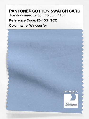 Artikelbild des Artikels “PANTONE® COTTON SWATCH CARD 15-4031 TCX Windsurfer “